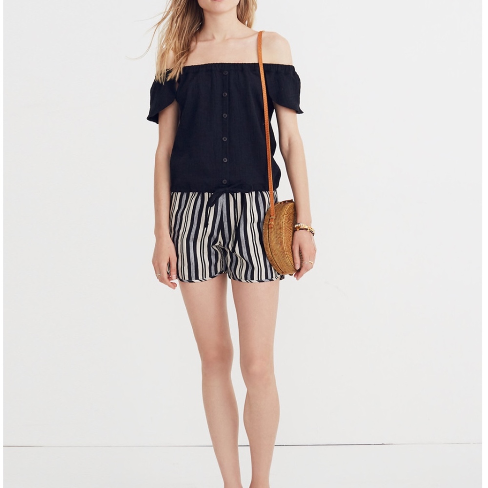 Madewell Texture & Thread Off-the-Shoulder Top